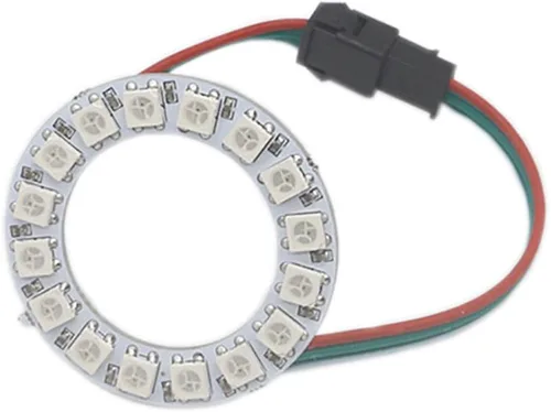 Miniatura 6 de WS2812 8 LED Pixel Ring Black PCB direccionable LED módulos 2812 IC RGB a todo color redondo llevado círculo DC5V