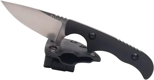 Miniatura 10 de MASALONG kni232 EDC 9Cr14MOV Cuchillo de acero inoxidable duro Cuchillos de hoja fija para acampar (cuchillo de carnicero B)