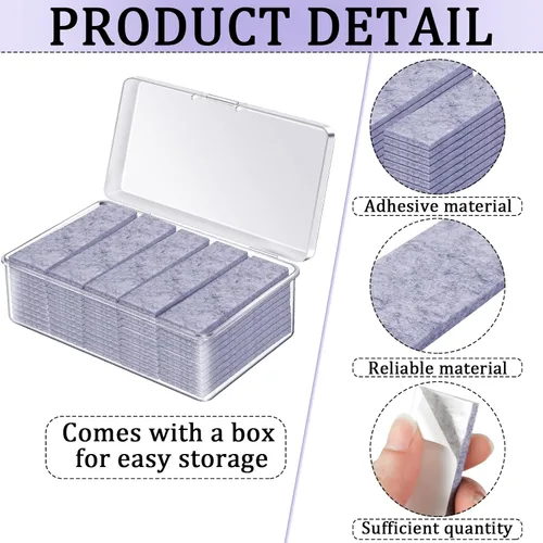 Miniatura 3 de 50 tapones para cabecero, antivibraciones y almohadillas insonorizadas, herramienta antivibraciones para camas, tapones de cama autoadhesivos