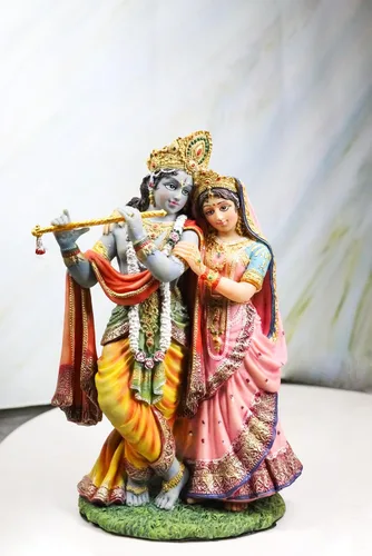 Miniatura 8 de Ebros Gift Estatua védica hindú de Radha y Krishna de la Ilustración oriental de 8 pulgadas de alto Avatar de Vishnu y Shakti Dioses Amor Divino