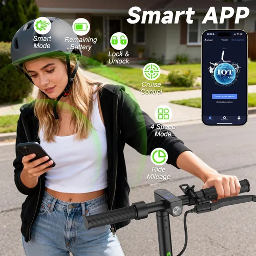Miniatura 6 de VOLPAM Adult Electric Scooter, 250W/350W/500WMotor, 8.5"/10" Solid Tires, 10/19/22Mph, 32/28/23/21/18/16/10Miles Max Range, Dual Braking