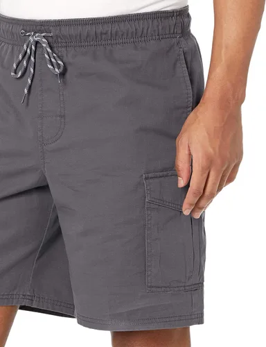 Miniatura 3 de Tienda Essentials Pantalones cortos cargo con cintura elástica para hombre de 9 pulgadas