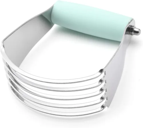 Spring Chef Mezclador de Masa Mediano – Herramienta de corte de repostería de acero inoxidable para hornear con cuchillas gruesas y afiladas – Menta