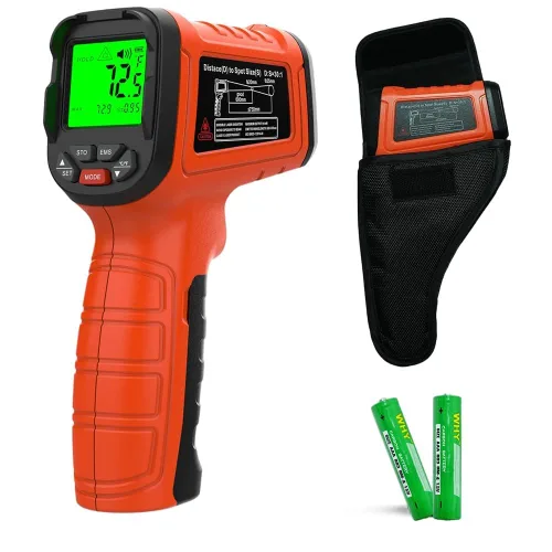 Miniatura 14 de Pistola de termómetro infrarrojo 50:1, pistola de temperatura láser sin contacto de -58 °F a 2732 °F para cocinar, horno de pizza, reptil, plancha