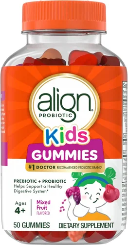 Align Probióticos, gomitas para niños, prebióticos + probióticos que ayudan a apoyar un sistema digestivo saludable*, marca de probióticos número 1