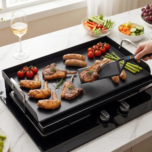 Miniatura 44 de Utheer Parrilla reversible para todas las estufas Camp Chef de 14 y 16 pulgadas, plancha de hierro fundido, para estufa Camp Chef Explorer de 2