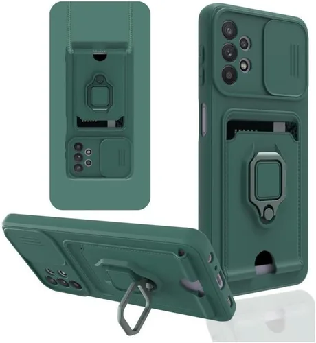 Miniatura 10 de Funda cruzada compatible con Samsung Galaxy A52, funda de teléfono con correa y soporte para tarjetas, anillo magnético con soporte