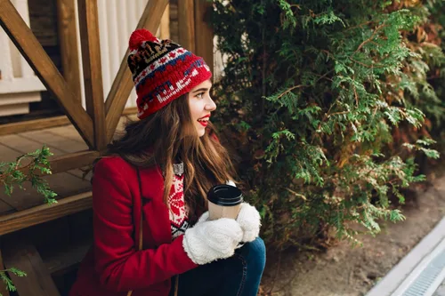 Miniatura 2 de TINKUY Peru - Gorro de invierno de lana de alpaca hecho a mano, unisex, talla única