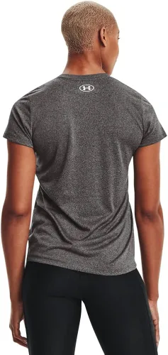 Miniatura 2 de Under Armour - Camiseta UA Tech de manga corta y cuello en V para mujer, unicolor