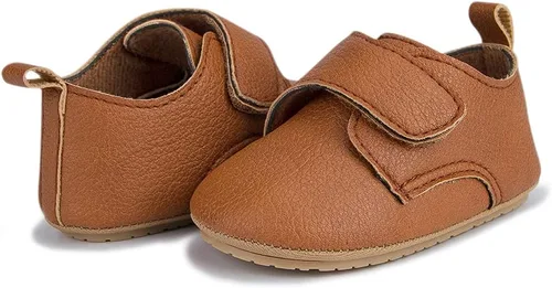 Miniatura 3 de HsdsBebe Zapatos Oxford de piel sintética con suela de goma suave, antideslizantes, para niños y niñas, para caminar, mocasines