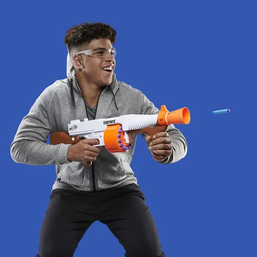 Miniatura 4 de Nerf Fortnite DG Lanzador de Dardos - Tambor Giratorio de 15 Dardos, Acción de Bombeo, 15 Dardos Oficiales Nerf