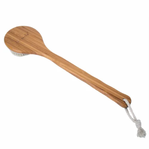 Miniatura 4 de Bath Dry Body Brush- Cepillo para la espalda con cerdas naturales, de largo mango de madera para la celulitis y es exfoliante de Janrely