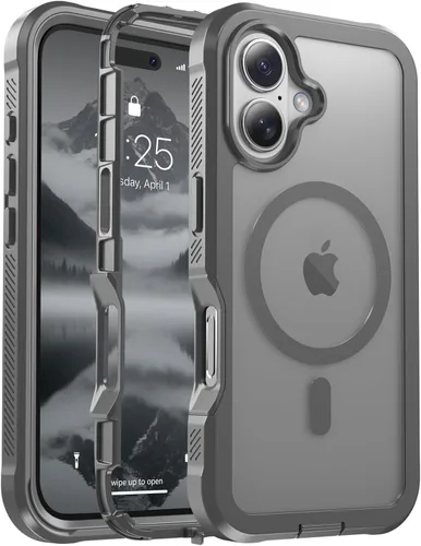 Miniatura 74 de jaroco - Funda magnética compatible con MagSafe para iPhone 11 de 6.1 pulgadas; protección de grado militar contra caídas, de doble capa
