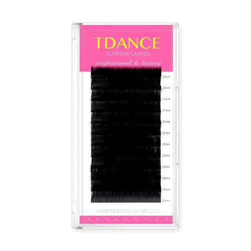 Miniatura 8 de Extensiones de pestañas TDANCE, pestañas falsas de color negro mate, CC D DD J B L, volumen y pestañas clásicas, extensiones de pestañas 0