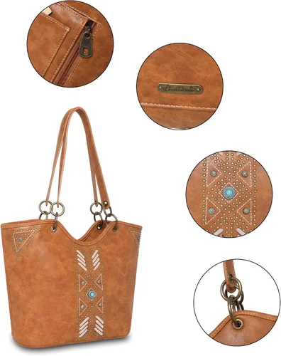 Miniatura 3 de American Bling Western - Bolso bandolera para mujer, con correa ajustable
