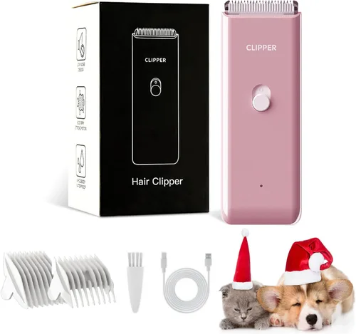 Miniatura 12 de Cortapelos para mascotas profesionales impermeables de bajo ruido para el hogar, eléctrica, recargable por USB, herramientas de aseo sin dolor