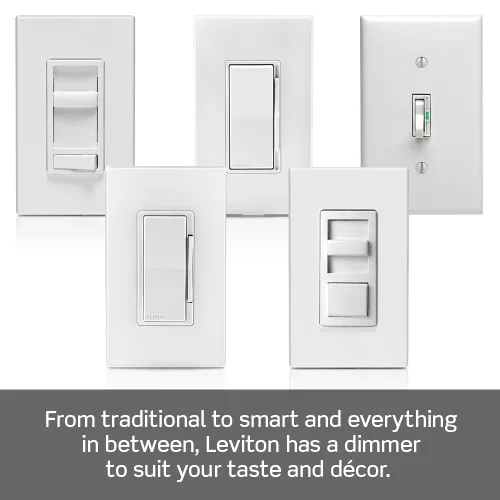 Miniatura 7 de Leviton Regulador de luz enchufable de mesa para bombillas LED regulables, halógenas e incandescentes, TBL03-10E, negro