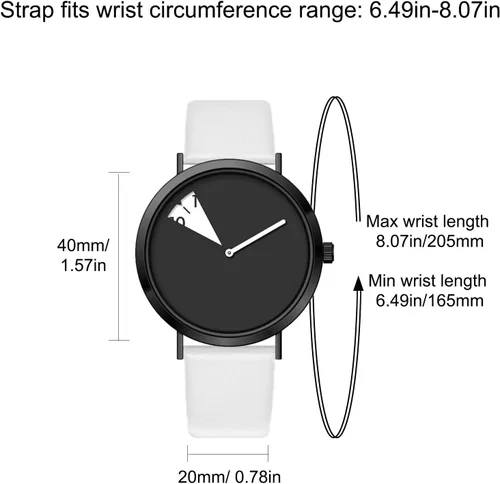 Miniatura 6 de SHENGKE Women Minimalist Watch Ultra Thin Leather Strap Fashion Creative Waterproof Watch
