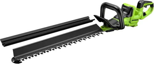 Miniatura 10 de Greenworks Cortasetos de corte láser inalámbrico de 24 V y 22 pulgadas, batería USB de 4.0 Ah y cargador incluidos