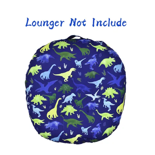 Miniatura 2 de Funda para tumbona de dinosaurio, color azul, transpirable y reutilizable, extraíble, para recién nacido, ajuste cómodo para bebé infantil (niño)