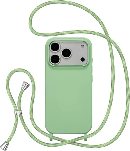 Miniatura 15 de ZTOFERA Funda Crossbody para iPhone 15 Pro con Correa de Cordón Ajustable, Funda Suave de Silicona Líquida para iPhone 15 Pro 6.1 pulgadas - Rosa