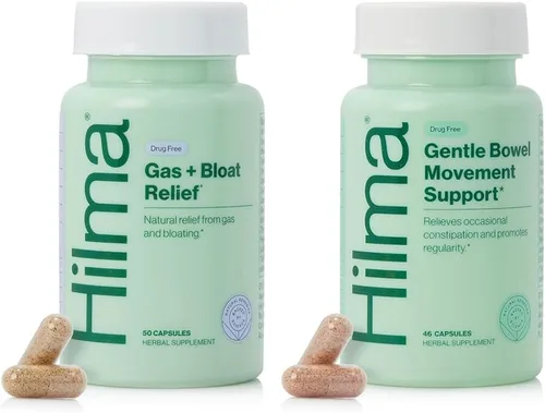 Miniatura 8 de Hilma Pre y Probiótico con Hierbas - Apoyo para la Salud Intestinal con Prebióticos y Probióticos, Más Alivio de Gases e Hinchazón para Mujeres