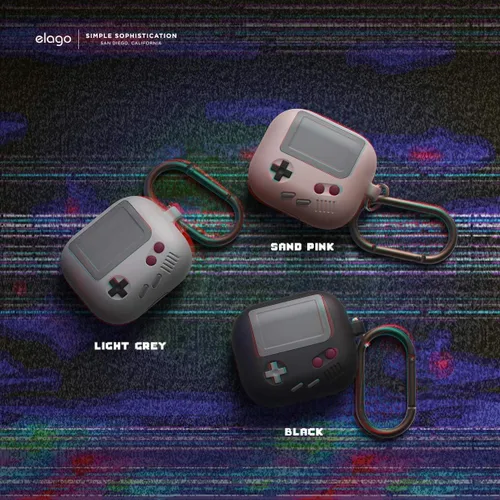 Miniatura 4 de elago AW5 - Funda compatible con AirPods de 3ª generación (2021), diseño clásico de consola de juegos portátil compatible con Apple AirPods 3, Negro