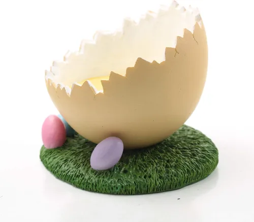 Miniatura 2 de Conversation Concepts Estatuilla de huevo de Pascua pastor alemán bronceado y negro - Estatua de Pascua Regalo de estatua: escultura realista