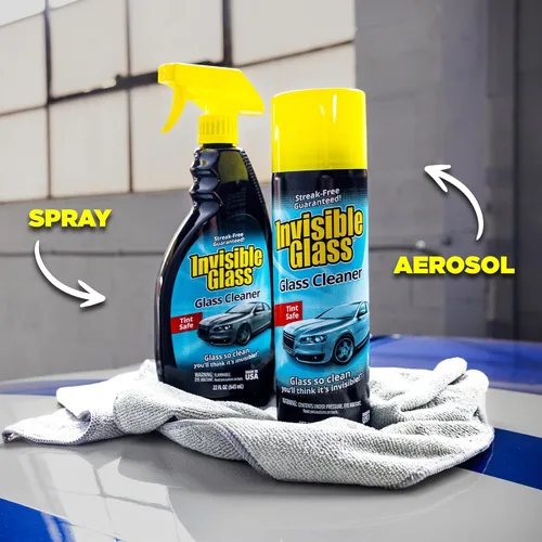 Miniatura 8 de Invisible Glass 91164-3PK limpiador de vidrio en aerosol premium para parabrisas y ventanas de automóviles y del hogar, limpiador de ventanas