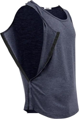 Miniatura 2 de Deyeek Camisetas sin mangas unisex con acceso completo a presión para hombres y mujeres, camisetas de recuperación de hombro para después