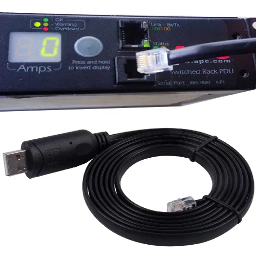 Miniatura 5 de APC 940-0144b - Cable de consola USB a RJ12 para medidor e interruptor APC PDU AP78xx, AP79xx, AP86xx, AP88xx, AP89xx (6 pies/5.9 ft)