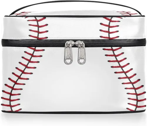 Bolsa grande de cosméticos de maquillaje, bolsa de aseo de viaje para mujeres, bolsas de cuidado de la piel para organización con asa, caja