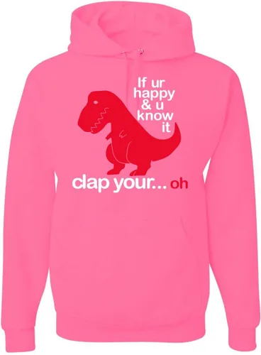 Miniatura 38 de Wild Bobby Sudadera con capucha unisex con estampado "If You're Happy and You Know it" de Dinausor