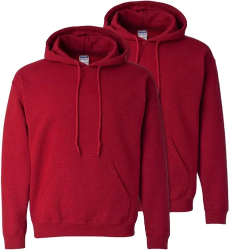 Miniatura 35 de Gildan - Sudadera con capucha para hombre, mezcla pesada, cordón de ajuste, Rosa de seguridad