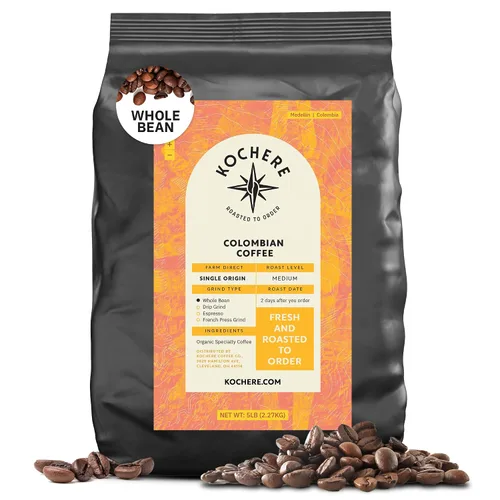 Miniatura 9 de Café molido colombiano Medellín, granos de café tostado medio de origen único, recién tostado a pedido, café molido orgánico, grado especial