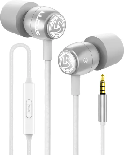 Miniatura 18 de Auriculares con cable Ludos Clamor, auriculares intraaurales, 5 años de garantía, auriculares con micrófono, auriculares con aislamiento de ruido