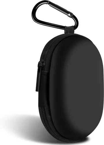 Miniatura 17 de Estuche cuadrado para auriculares, bolsa de almacenamiento portátil de EVA, organizador de accesorios para teléfono celular con mosquetón