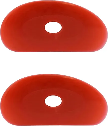 Miniatura 8 de Creative Hobbies Cerámica roja de silicona suave, paquete de 2, herramienta de escultura de cerámica ultrasuave para un acabado suave y eliminación