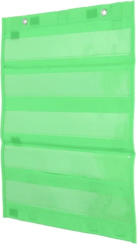 Miniatura 4 de Tabla magnética de bolsillo, 5 filas de bolsillos transparentes, organizador de horarios para profesores, escuela en casa, aula, educación