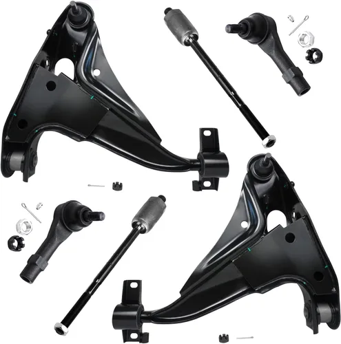 Miniatura 130 de Detroit Axle - Kit de extremo delantero para Chrysler 300 Dodge Charger Challenger 2011-2023, 2 brazos de control inferiores traseros 2 varillas