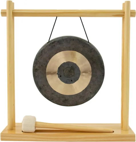 Gongs de 8 a 10 pulgadas en el soporte My Little Pagoda Gong, incluye soporte, mazo y tu elección de gong/gong de escritorio perfecto/curación de