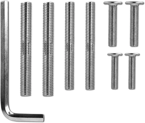Tornillos M10 y M8 de repuesto para postes rascadores Cat con llave Allen, 4 pernos roscados y 4 tornillos