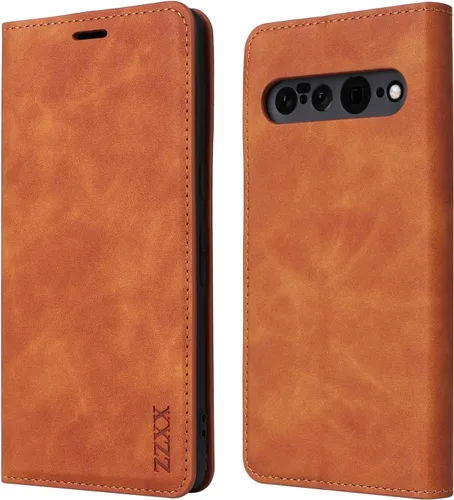 Miniatura 10 de ZZXX Funda tipo cartera para Google Pixel 7 Pro con bloqueo RFID, ranura para tarjetas, función atril, magnética, de piel suave, para Google Pixel 7