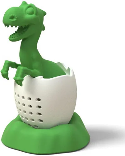Infusor de té, difusor de filtro de dinosaurio y cáscara de huevo, filtro suelto de silicona para diferentes tazas y hojas