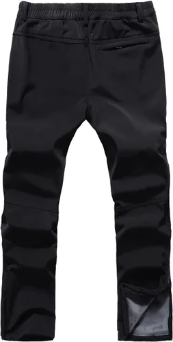 Miniatura 6 de Forro de terciopelo suave impermeable para hombre, para esquí, nieve, senderismo, al aire libre, con cremallera en la parte inferior de la pierna