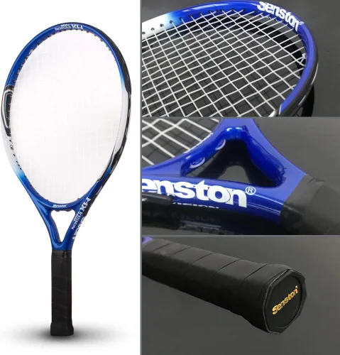 Miniatura 3 de Senston Raqueta de Tenis Junior para Niños de 19" 23" 25" para Niños Niñas Chicos Chicas Raquetas de Tenis con Funda de Raqueta Azul