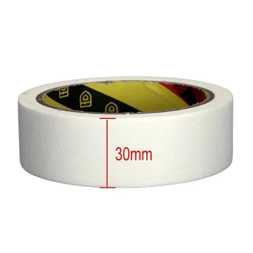 Miniatura 3 de Washi Cinta adhesiva blanca de alta temperatura, un solo lado, desgarrable, grabable, decorativa para officina, Coche, pintura al óleo, boceto