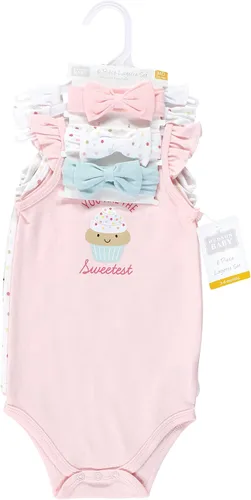 Miniatura 2 de Hudson Baby girls Sleeveless Bodysuit and Headband Set