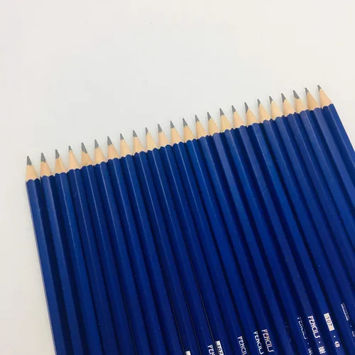 Miniatura 4 de XDT#4B - Lápices de dibujo de 24 piezas, suministros de dibujo y sombreado de grafito profesional, ideal para niños, principiantes, estudiantes, Azul