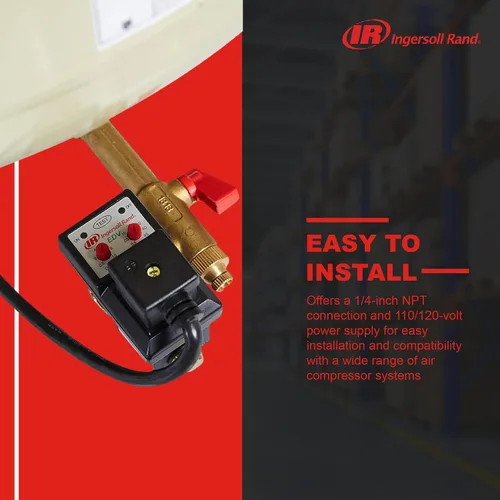 Miniatura 5 de Ingersoll Rand Edv200 1/4npt 110/120v Válvula de Drenaje Electrónica